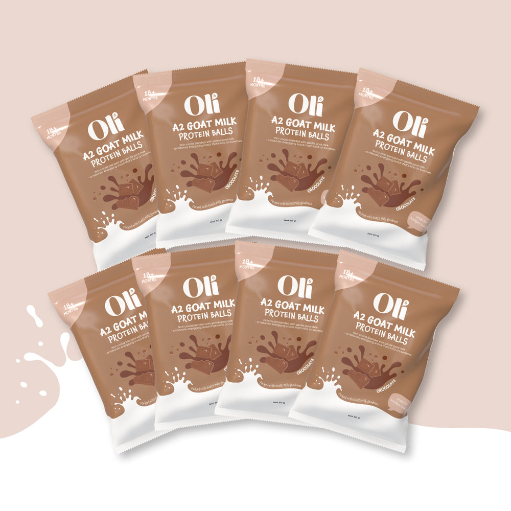 A2 Goat Milk Protein Balls - Single Flavour 8 pack box