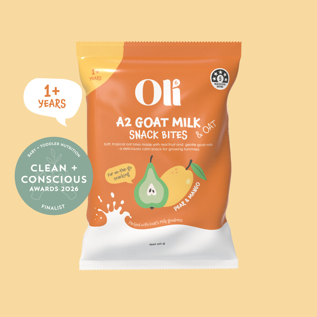 Goat & Oat Snack Bites in Pear & Mango