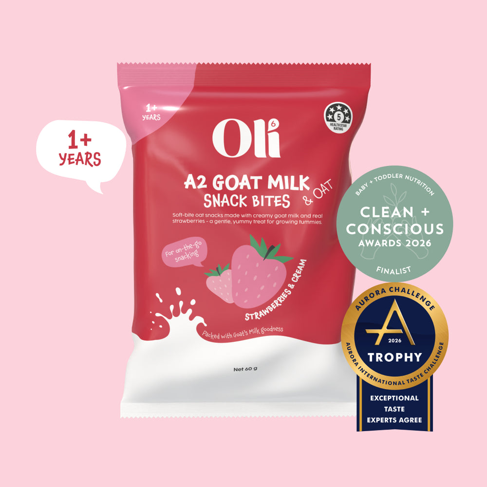 Aurora International Taste Challenge winner A2 Goat & Oat Snack Bites in Strawberries & Cream 