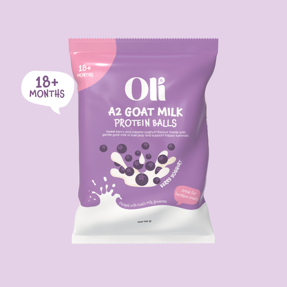 Goat Milk Protein Balls in Berry & Yoghurt
