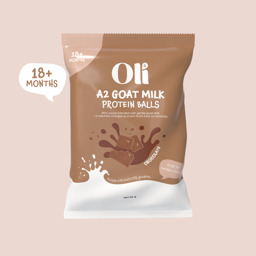 Goat Milk Protein Balls in Chocolate